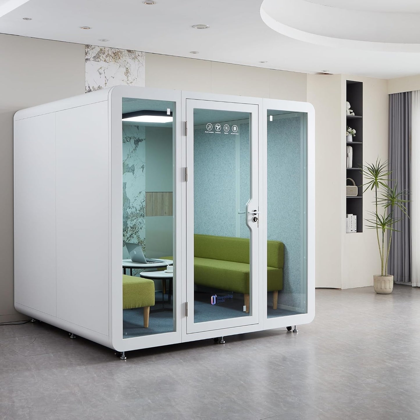 NoVoxPod Extra Large Office Sound Pod - 8 Person Size