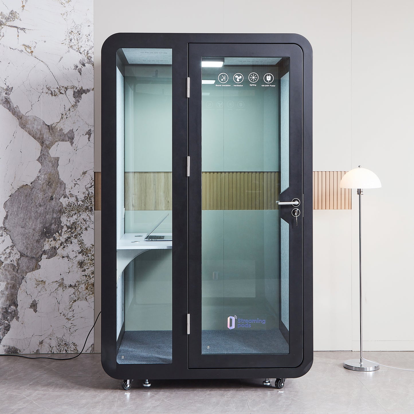 NoVoxPod Tall Office Sound Pod - Large Single Person