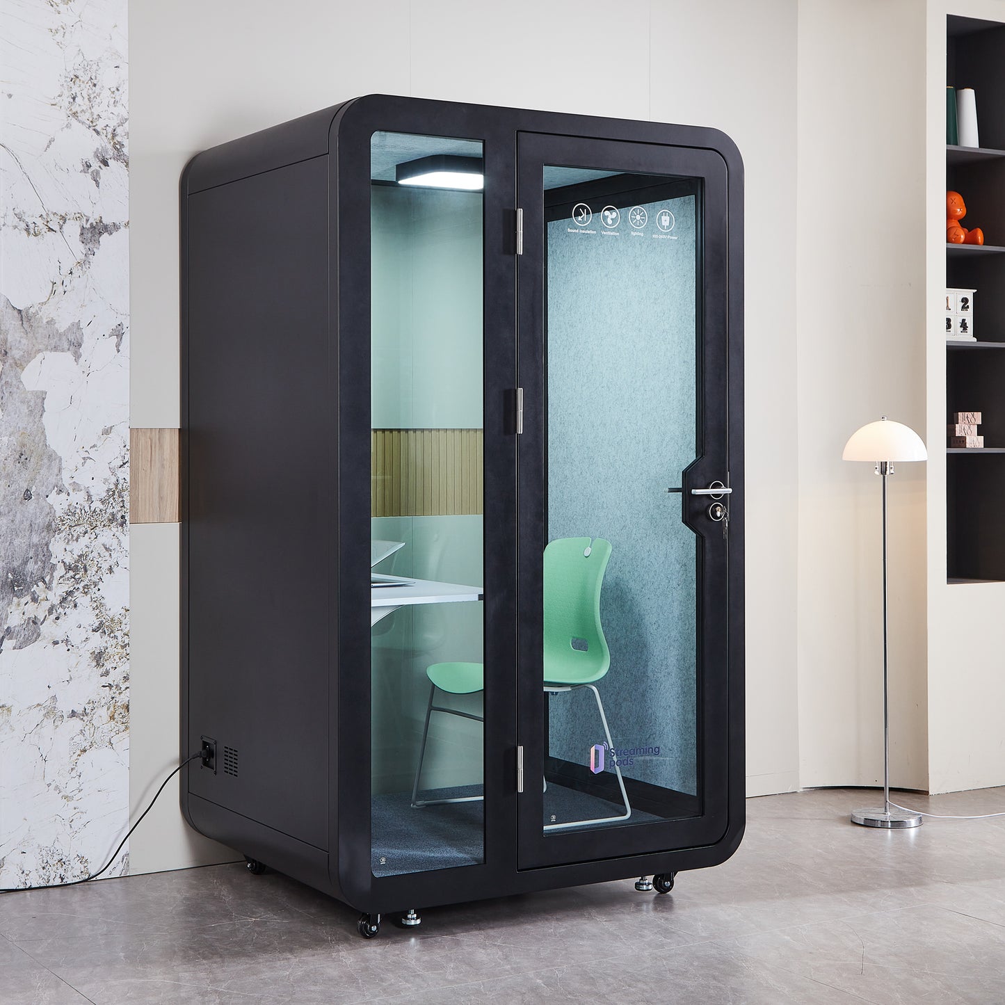 NoVoxPod Tall Office Sound Pod - Large Single Person