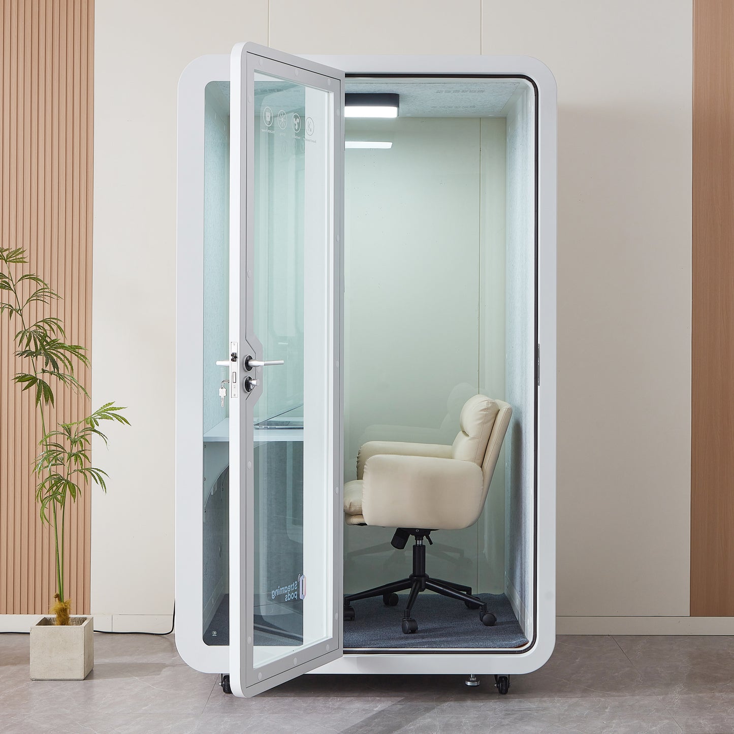 NoVoxPod Tall Office Sound Pod - Large Single Person
