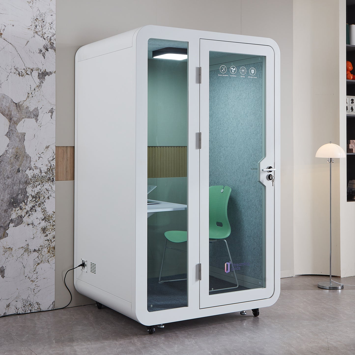 NoVoxPod Tall Office Sound Pod - Large Single Person