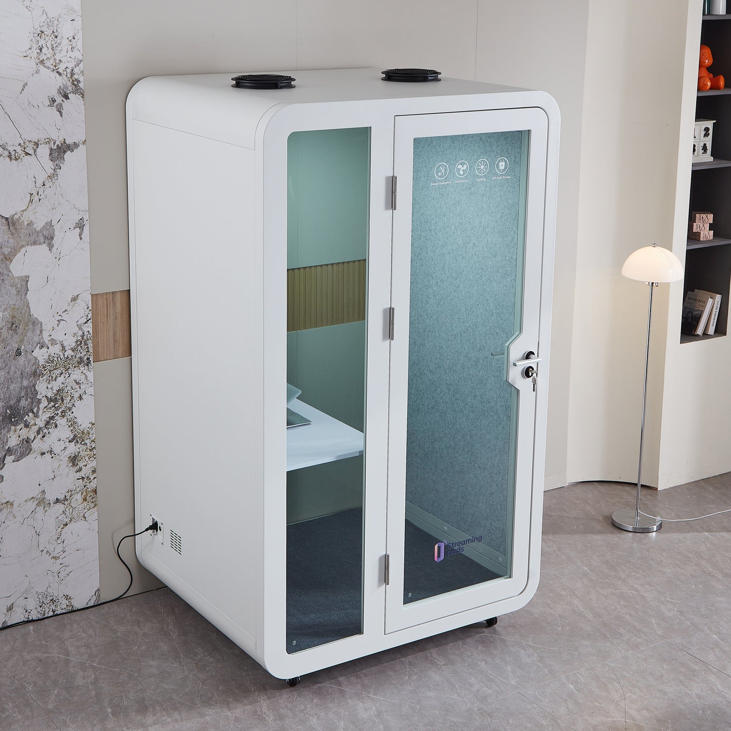 NoVoxPod Tall Office Sound Pod - Large Single Person
