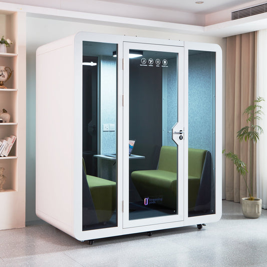 NoVoxPod Tinted Office Sound Pod Modular Meeting Booth - 2-4 Person Size